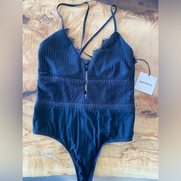 Superdown Janice Lace Bodysuit M - worn once in Nashville - Picture 2 of 10